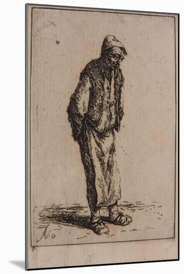 Peasant with His Hands Behind His Back, C.1647-Adriaen Jansz. Van Ostade-Mounted Giclee Print