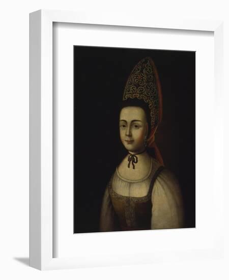 Peasant with Kokosnik-null-Framed Art Print