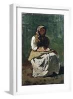 Peasant Woman at Montemurlo, 1862-Vincenzo Cabianca-Framed Giclee Print