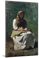 Peasant Woman at Montemurlo, 1862-Vincenzo Cabianca-Mounted Giclee Print