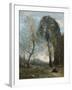 Peasant Woman Collecting Wood, Italy, C. 1870-2-Jean-Baptiste-Camille Corot-Framed Giclee Print