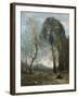 Peasant Woman Collecting Wood, Italy, C. 1870-2-Jean-Baptiste-Camille Corot-Framed Giclee Print