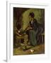 Peasant Woman Cooking by a Fireplace, 1885-Vincent van Gogh-Framed Giclee Print