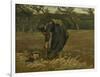 Peasant Woman, Harvesting Potatoes, 1885-Vincent van Gogh-Framed Giclee Print