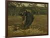 Peasant Woman, Harvesting Potatoes, 1885-Vincent van Gogh-Framed Giclee Print