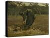 Peasant Woman, Harvesting Potatoes, 1885-Vincent van Gogh-Stretched Canvas