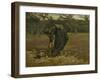 Peasant Woman, Harvesting Potatoes, 1885-Vincent van Gogh-Framed Giclee Print