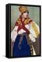 Peasant Woman in National Dress, Czechoslovakia, 1922-null-Framed Stretched Canvas