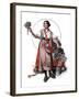 "Peasant Woman Selling Flowers,"May 19, 1923-Walter Beach Humphrey-Framed Giclee Print