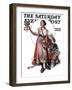 "Peasant Woman Selling Flowers," Saturday Evening Post Cover, May 19, 1923-Walter Beach Humphrey-Framed Giclee Print