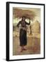 Peasant Woman with Hay-Silvestro Lega-Framed Art Print