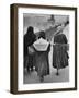 Peasant Women on a Bridge in Budapest-William Vandivert-Framed Photographic Print