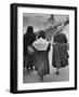 Peasant Women on a Bridge in Budapest-William Vandivert-Framed Photographic Print