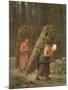 Peasant Women with Brushwood, circa 1858-Jean-François Millet-Mounted Giclee Print