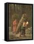 Peasant Women with Brushwood, circa 1858-Jean-François Millet-Framed Stretched Canvas