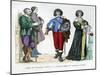 Peasants, a Gentleman and a Lady, 1635 (1882-188)-null-Mounted Giclee Print