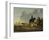 Peasants and Cattle by the River Merwede, C.1655-60-Aelbert Cuyp-Framed Giclee Print