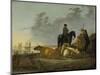 Peasants and Cattle by the River Merwede, C.1655-60-Aelbert Cuyp-Mounted Giclee Print