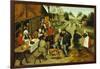 Peasants at a Roadside Inn-Pieter Bruegel the Elder-Framed Giclee Print