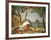 Peasants at Rest-Giandomenico Tiepolo-Framed Giclee Print