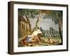 Peasants at Rest-Giandomenico Tiepolo-Framed Giclee Print