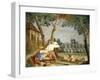 Peasants at Rest-Giandomenico Tiepolo-Framed Giclee Print