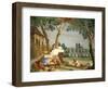 Peasants at Rest-Giandomenico Tiepolo-Framed Giclee Print