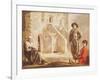 Peasants Before Their House, circa 1641-Louis Le Nain-Framed Giclee Print