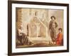 Peasants Before Their House, circa 1641-Louis Le Nain-Framed Giclee Print