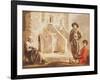 Peasants Before Their House, circa 1641-Louis Le Nain-Framed Giclee Print