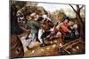 Peasants Brawling, 1619-Pieter Bruegel the Elder-Mounted Giclee Print