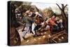 Peasants Brawling, 1619-Pieter Bruegel the Elder-Stretched Canvas