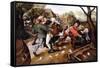 Peasants Brawling, 1619-Pieter Bruegel the Elder-Framed Stretched Canvas