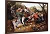 Peasants Brawling, 1619-Pieter Brueghel the Younger-Framed Giclee Print