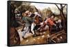 Peasants Brawling, 1619-Pieter Brueghel the Younger-Framed Stretched Canvas