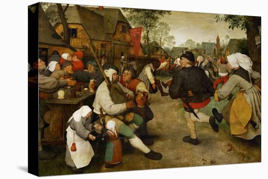 Peasants' Dance, 1568-Pieter Bruegel the Elder-Stretched Canvas