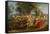 Peasants' Dance, circa 1630-Peter Paul Rubens-Framed Stretched Canvas