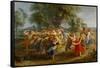 Peasants' Dance, circa 1630-Peter Paul Rubens-Framed Stretched Canvas