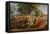 Peasants' Dance, circa 1630-Peter Paul Rubens-Framed Stretched Canvas