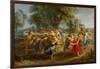 Peasants' Dance, circa 1630-Peter Paul Rubens-Framed Giclee Print