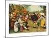 Peasants Dance-Pieter Bruegel the Elder-Mounted Collectable Print
