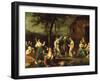 Peasants Dancing and Making Music in a Landscape-Stefano Ghirardini-Framed Giclee Print