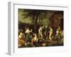 Peasants Dancing and Making Music in a Landscape-Stefano Ghirardini-Framed Giclee Print