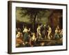 Peasants Dancing and Making Music in a Landscape-Stefano Ghirardini-Framed Giclee Print