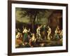 Peasants Dancing and Making Music in a Landscape-Stefano Ghirardini-Framed Giclee Print