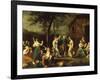 Peasants Dancing and Making Music in a Landscape-Stefano Ghirardini-Framed Giclee Print