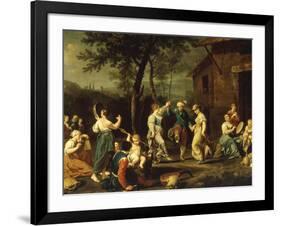 Peasants Dancing and Making Music in a Landscape-Stefano Ghirardini-Framed Giclee Print