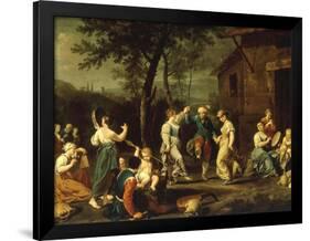 Peasants Dancing and Making Music in a Landscape-Stefano Ghirardini-Framed Giclee Print