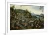 Peasants dancing around a Maypole-Pieter Brueghel the Younger-Framed Giclee Print