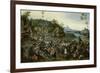 Peasants dancing around a Maypole-Pieter Brueghel the Younger-Framed Giclee Print